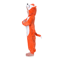 Tonwtar Fashion rajutan balita Fox Jumpsuit laki-laki perempuan pakaian tidur piyama anak-anak Onesie hewan penutup ritsleting lengan panjang