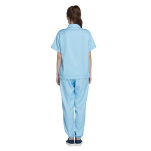 Uniformi riutilizzabili H-1106WF da camera bianca manica corta e lunga per gli <span class=keywords><strong>operai</strong></span> delle fabbriche alimentari e mulini indumenti <span class=keywords><strong>di</strong></span> sicurezza - Product Image 2