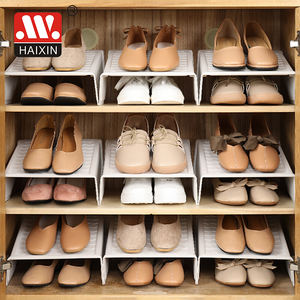 Organisateur de chaussures en plastique à prix compétitif, support portable pour chaussures et baskets, étagères de rangement pour la maison - Product Image 4