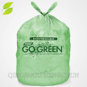HC En13432 Corn Starch Based Wholesale Biodegradable 100% <b>Compostable</b> Flat <b>Bags</b> on Roll - Product Image 1