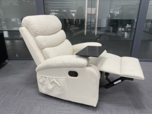 प्रत्यक्ष कारखाना बिक्री आधुनिक घरेलू सिनेमा इलेक्ट्रिक स्विवेल रेक्लिनर सोफे के साथ विस्तारित कपड़े सीट मालिश सुविधा लकड़ी फ्रेम - Product Image 2