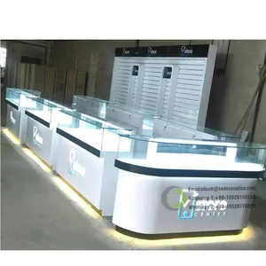 NEW Phone Store Counter Display, Fashion Accessories Counter Display Rack Retail Store Fixtures Glass Mobile Phone Sales table