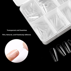 <span class=keywords><strong>Puntas</strong></span> <span class=keywords><strong>de</strong></span> Uñas Transparentes y Brillantes, Ultrafinas, sin Costuras, 550 Piezas en Caja Blanca <span class=keywords><strong>de</strong></span> Porcelana - Product Image 3