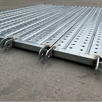 Plateforme de marche industrielle personnalisable en acier Q235/aluminium, robuste et soudée, pour la construction