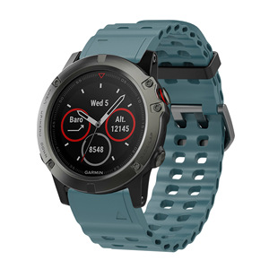 Bracelet de montre Ocean en silicone souple et respirant avec boucle, 20 mm 26 mm, pour <span class=keywords><strong>Garmin</strong></span> Fenix 8 7 7X Fenix 6 6X Fenix 5 5X – Vente Flash - Product Image 3