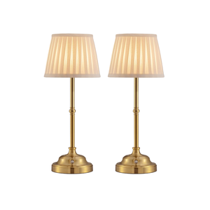 Lampada da Tavolo LED Ricaricabile Moderna, Luce da Tavolo Senza Fili in Tessuto con Controllo Touch <span class=keywords><strong>per</strong></span> Camera da Letto e Sala da Pranzo - Product Image 1