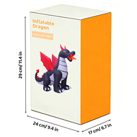 Décoration gonflable OEM ODM, dragon à deux têtes, décor d'Halloween, lumières LED intégrées, accessoire de fête pour pelouse extérieure