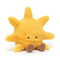 Peluches Adorables Soleil Amuseables, Jouets en Peluche Série Amuseables, Objets en Peluche Douce, Cadeau Parfait pour Anniversaire, Fêtes
