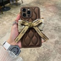 Coque de téléphone antichoc en silicone avec nœud en ruban pour femmes, style streetwear, pour iPhone 18 17 16 15 14 13 Pro Max, livraison gratuite, haute qualité
