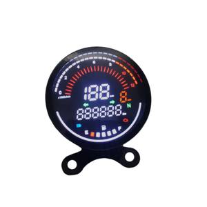 मोटरसाइकिल डिजिटल एलसीडी मीटर ऑटो डिमिंग वर्चुअल पॉइंटर वाटरप्रूफ स्पीडोमीटर, रेट्रो क्रूजर होंडा c50 <span class=keywords><strong>c70</strong></span> - Product Image 2