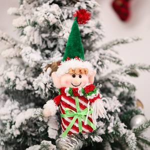 Vente en gros Nouveau pot de bonbons de Noël Bonbons elfe Barre en PVC Bouteille de stockage des aliments en vrac de Noël Cadeaux de Noël pour enfants - Product Image 5