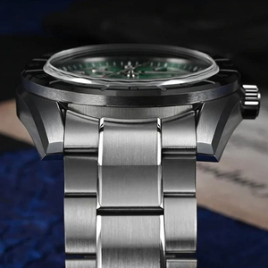 Reloj Automático NH35 con Bisel de 12 Horas, Esfera de Nácar, Acero Inoxidable, Resistente al Agua 100M, Luminoso BGW9, Logotipo Personalizado OEM, Reloj Mecánico para Hombre - Product Image 2