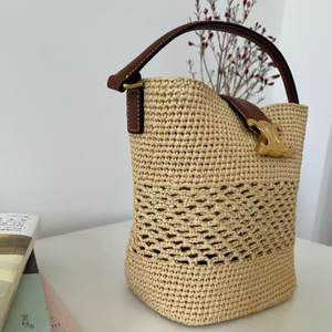 Colección Verano <span class=keywords><strong>2026</strong></span>: Bolsos de Paja para Mujer, Bolsos de Mano para Exteriores, Bolsos de Paja Reciclables para el Trabajo, Bolsos de Ganchillo Hechos a Mano - Product Image 2