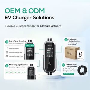 Ovrod EV Charger <strong>Type2</strong> Electric Vehicle Charging <strong>Cable</strong> 3.5kw 5M <strong>Cable</strong> Adjustable Current 16A Portable EV Charger - Product Image 6
