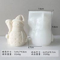 Moules à bougie cylindrique en Silicone pour la fabrication de bougies, moules à savon 3D de noël, Kit de fabrication de bougies pour gâteau, Mousse d'argile, bricolage d'art
