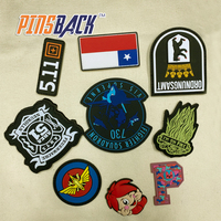 Patchs PVC 3D Personnalisés Sans Minimum pour Vêtements, Logos Souples, Badges en Caoutchouc
