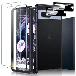 1 lot de 2 protections d'écran 9H à couverture intégrale pour <span class=keywords><strong>Google</strong></span> <span class=keywords><strong>Pixel</strong></span> 9 Pro, 8 Pro, 7 Pro, 6 Pro, transparentes HD pour <span class=keywords><strong>Google</strong></span> - Product Image 1