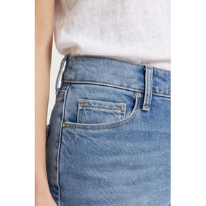 Jeans de Mezclilla de Cintura Alta y Pierna Recta para Mujer, Estilo Casual, Lavado a la Piedra, Largos, de Algodón, Azules, Corte Regular, Estilo Primavera - Product Image 6