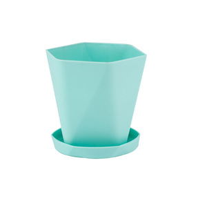 Taiyuan <b>Plastic</b> Flower Pots With Trays Minimalist Design Lightweight Home Use For Balconies And Indoor <b>Plants</b> - Product Image 5