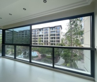 Ventanas Plegables Modernas y Duraderas, Resistentes al Agua y a Huracanes, de Aluminio, Vidrio y PVC, Insonorizadas, para Torre