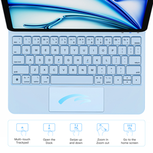 แป้นพิมพ์ทัชแพดอัจฉริยะใหม่คีย์บอร์ดมหัศจรรย์สำหรับ <span class=keywords><strong>iPad</strong></span> Air 11นิ้ว <span class=keywords><strong>iPad</strong></span> <span class=keywords><strong>Pro</strong></span> <span class=keywords><strong>iPad</strong></span> 11นิ้ว USB-C ไร้สาย10.9นิ้วติดตั้งง่ายแม่เหล็ก - Product Image 5