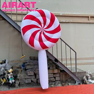 Globo Inflable Decorativo con Forma de Piruleta para Colgar en el Techo, Ideal para Fiestas Navideñas y Actividades Festivas, Decoración para Librerías - Product Image 6