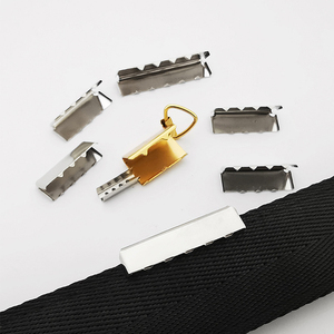 DWDP Solide Laiton Cuivre Matériel Métal Ceinture Embouts Clips pour Sangle Sangle - Product Image 6