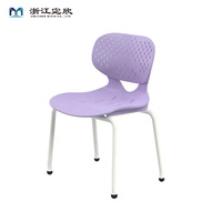 Chaise individuelle en plastique moderne et confortable, couleur personnalisée, durable, pour bureau ou école, avec dossier ergonomique, chaise de formation