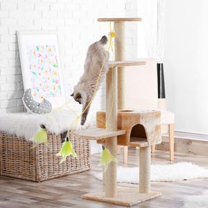 Venta caliente mascota gato juguete elástico retráctil puerta colgante juguete interactivo gatito ratón hierba gatera rascador y mordedor juguete - Product Image 3