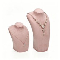 Présentoir à bijoux rose laqué pour colliers et bracelets, vente chaude, directement de l'usine