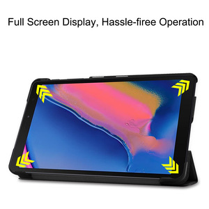 Trifold Stand Magnet Case Cover Hard Shell para Samsung <span class=keywords><strong>Galaxy</strong></span> <span class=keywords><strong>Tab</strong></span> <span class=keywords><strong>A</strong></span> 8,0 <span class=keywords><strong>2019</strong></span> 2017 P205 (con <span class=keywords><strong>S</strong></span> <span class=keywords><strong>Pen</strong></span> Edition) - Product Image 3