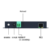 Servidor Serial HY-E504S de 4 Canales RS485 RS232 a Ethernet, 240MHz MCU, Doble Watchdog, Computación en Borde, MQTT Gateway, Modbus TCP RTU