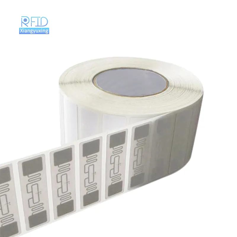 Etiquetas RFID de largo alcance, etiqueta barata con incrustación UHF, 6C, ISO18000