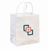 Bolsas de Papel Kraft Biodegradables para Alimentos con Asas, Impresión Personalizada al por Mayor para Panadería, Cafetería, Comida para Llevar y Venta Minorista