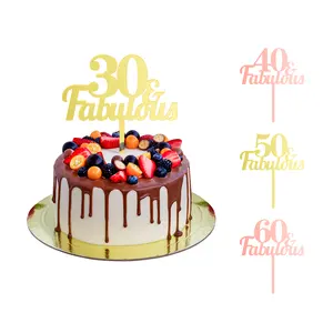 10 шт., акриловые украшения для торта на день рождения