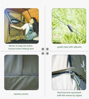 Tente de voiture d'abri de camping imperméable de luxe avec la tente extérieure en aluminium de dessus de toit d'accessoires