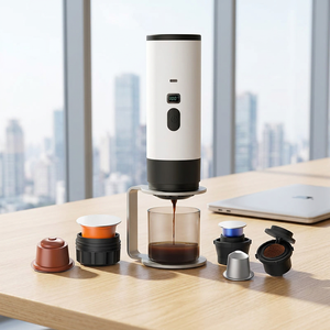 New Arrival <b>Portable</b> Espresso <b>Coffee</b> Machine Hand Operated <b>Portable</b> Travel <b>Coffee</b> <b>Maker</b> Outdoor Camping Car <b>Coffee</b> Tool - Product Image 1