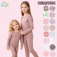 Setelan Pakaian Bayi Perempuan Premium 2 Potong, Atasan Lengan Panjang Kancing Bahu, Celana Kaki Terusan, Pakaian Santai Anak yang Nyaman, Hadiah