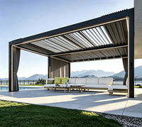 Motorisierte Aluminium-Bioklimatische Pergola Wasserdichtes Schneefestes Lamellendach-System Umweltfreundlicher Outdoor-Pavillon Hochwertig Bergtauglich