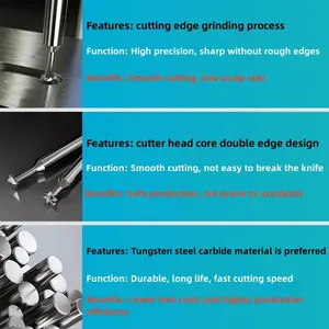 D4-D12 T-slot End Mill HRC58 CNC Grinding Tool 4 Flutes Carbide Tungsten Steel T Slot Milling Cutter For Aluminum