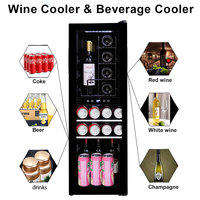 Réfrigérateur à vin Alcool Personnalisé 75 Litres Mini bar électrique commercial Refroidisseur à vin pour hôtel et usage domestique