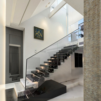 Escalier télescopique mural pour grenier, gain de place, pour villa moderne, usage intérieur