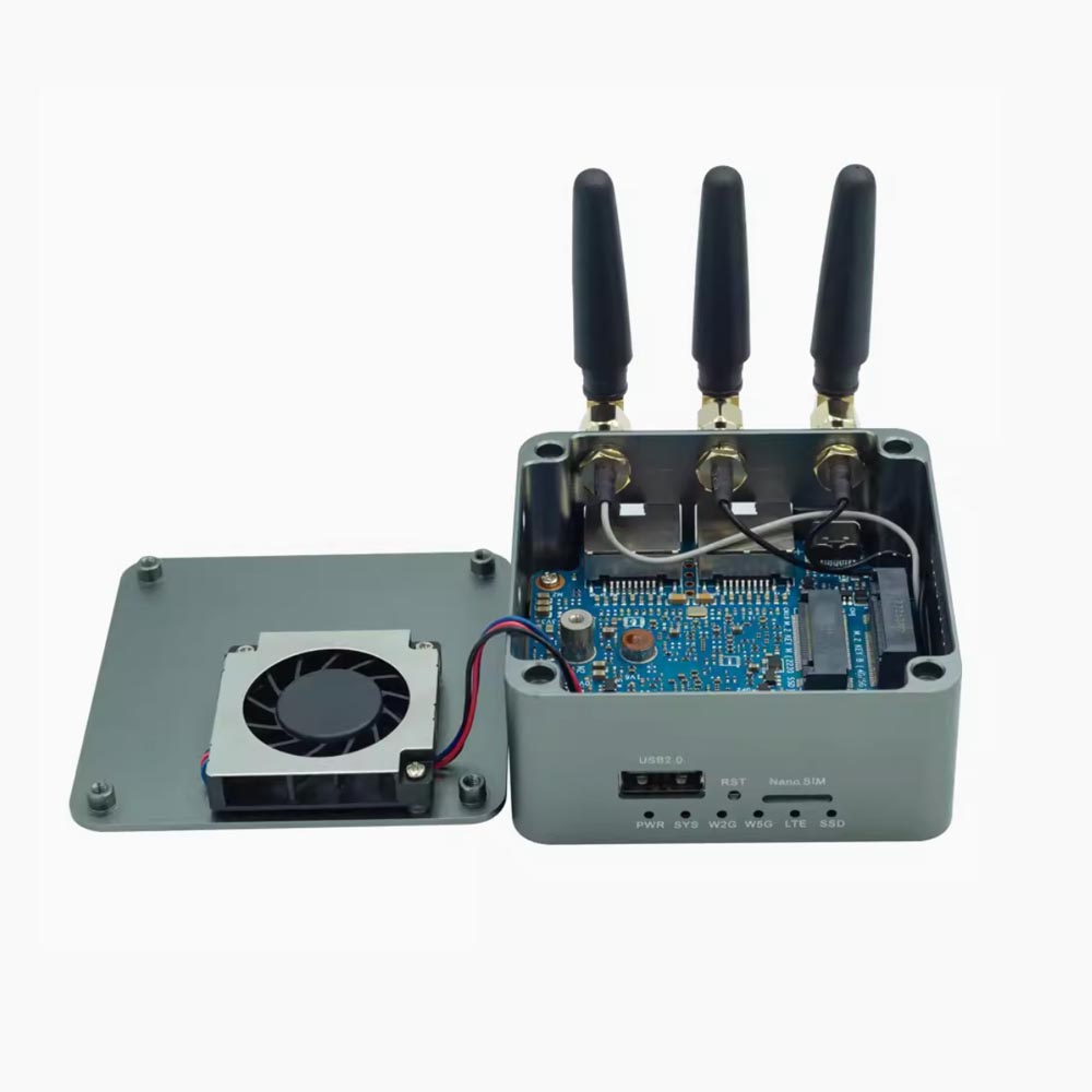 MINI Openwrt WIFI6 5Gルーター MTK7986 AX3000Mbps 3外部アンテナ