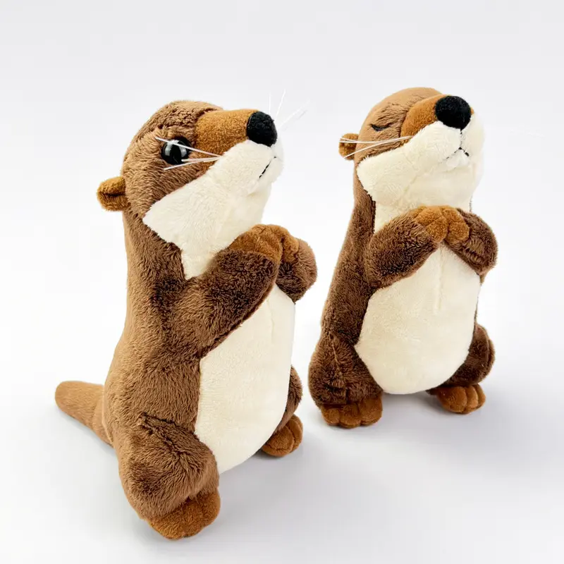 Wholesale Super Soft Cute Eyes Closed Otter Doll Prayer Otter Child Gift Doll Plush Toy Good Funny Gifts for Kids & Friend