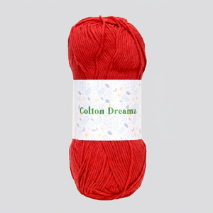 Pelote de fil à tricoter 100 % coton teint pour broderie, crochet, artisanat – Matière durable, douce et respirante – 100 g – Vêtements, décoration intérieure - Product Image 1