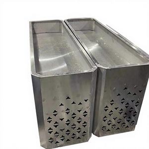 Pots à fleurs carrés en acier inoxydable HOTSALEMETAL, finition thermolaquée, hauteur 1 mètre, design traditionnel, écologiques, faits à la main - Product Image 3