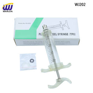 WANJIA Fábrica Veterinária 20ml Seringa De Aço Plástico Animais Vacina Injector para Ovelha Cabra Porco Vaca Gado e Pecuária - Product Image 3