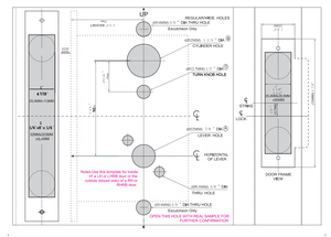 Serrure à mortaise pour porte d'entrée commerciale américaine <span class=keywords><strong>KEYMAN</strong></span> UL ANSI/BHMA Grade 1 F20 Appartement - Product Image 4