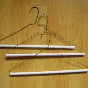 16 14.5G Strut Wire Hangers for Dry Cleaner Pants Strut Hangers Laundry