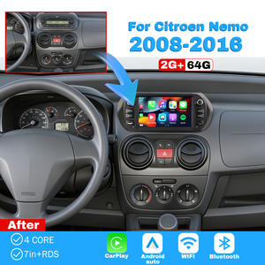 Estéreo para Auto Android de 7 Pulgadas, Plug-and-Play para Citroën Nemo 2008-2016, CarPlay, Navegación GPS, BT, SWC, RDS, DSP, Reproductor de DVD para Auto 2 Din - Product Image 1